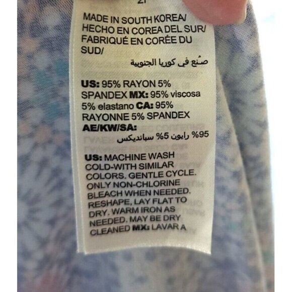 Chico's LP (2P) Multicolor Medallion Handkerchief Hem Pull-On Skirt - Picture 6 of 7